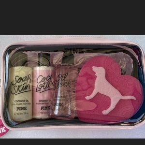 VS PINK TRAVEL COCONUT OIL 5 PC GIFT SET